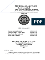 Pengaruh Kecanggihan Teknologi Informasi, Partisipasi Manajemen, Dan Pengetahuan Manajer Akuntansi Pada Efektivitas Sistem Informasi Akuntansi