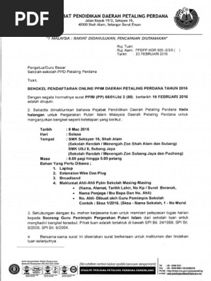 Bengkel Pendaftaran Online Ppim Daerah Petaling Perdana Tahun 2016 Pdf