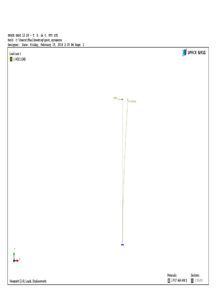 Structural Analysis Report: Load Case 1 | PDF | Computers
