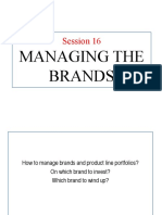 Session 18 Managing the Brands