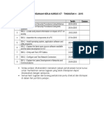 Jadual Perlaksanaan Kerja Kursus Ict-f4 2015