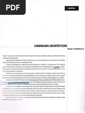 02 Eisenman Cardboard Architecture