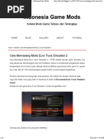 Download Cara Memasang Mods Euro Truck Simulator 2 - Indonesia Game Mods by faisalzhuida SN300423874 doc pdf