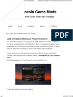 Cara Memasang Mods Euro Truck Simulator 2 - Indonesia Game Mods
