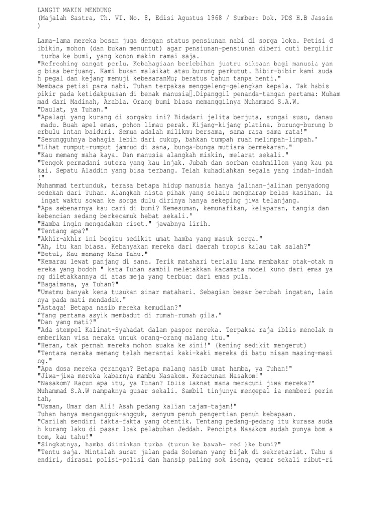 Langit Makin Mendung