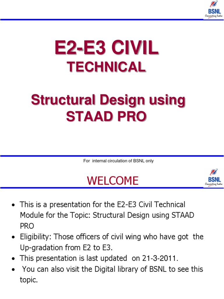 Structural Design Using STAAD PRO | PDF | Beam (Structure) | Structural ...
