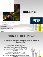 Manufacturing Technology - Rollingpresentation