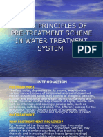 Basic Principles of Pre-Treatment Scheme in Water Treatment System