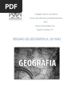 GEO a - Resumos - 10º