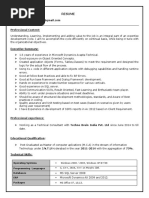 Dynamics Ax Sample Resume