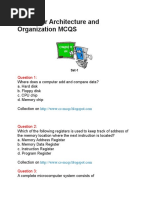 Computer Architecture and Organization MCQS