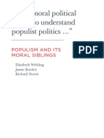 Wehling, E. Et Al. (2015). Populism and Its Moral Siblings. Demos, London.