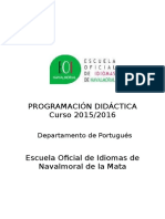 Programacion Portugues 2015 2016