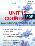 Tiếng anh lớp 6: UNIT 15: Countries