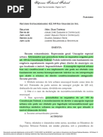RE 422.349 - Limitação de Tamanho Para Usucapião Especial Urbana
