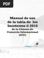 Tabla y Manual INCOTERM 2010
