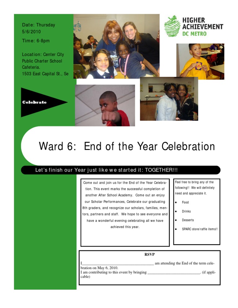 (Flyer) End of the Year Celebration