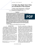 Novel pulse generator for microorganism sterilization