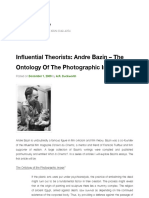 Influential Theorists: Andre Bazin - The Ontology of The Photographic Image - The Motley View