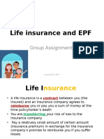 Life Insurance and EPF: Group Assignment