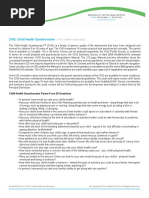 Childhood Health Assessment Questionnaire | PDF | Psychology ...
