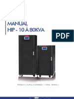 Manual de instalação do nobreak HIP 10-80KVA trifásico