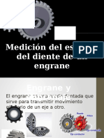 Medición Del Paso de Los Engranes - Presentación