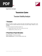 Transmission System Transient Stability Analysis: Application Example