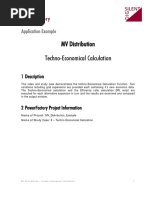 MV 6 Techno Economical Calculation