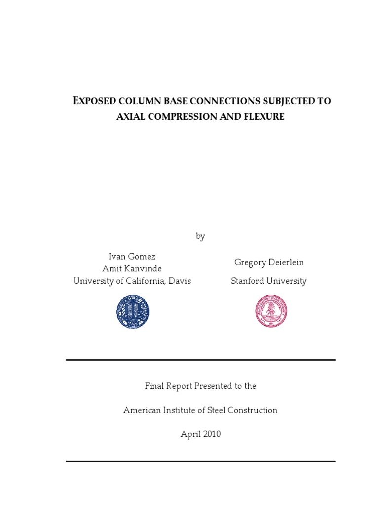 AISC Report 2 Phase4 PDF | PDF | Strength Of Materials | Bending