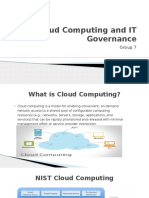 Cloud Computing and IT Governance: Group 7