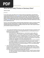 What Did DOJ Really Promise on Sanctuary Cities