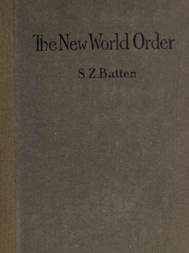 The New World Order 1919 | PDF | Evil | Last Judgment