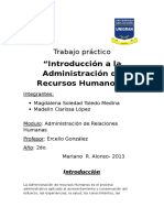 Introduccion A La Administracion de Recursos Humanos.