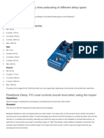 Flashback Delay Potscaling Settings for Delay Types