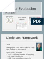 edl 637 teacher evaluation models