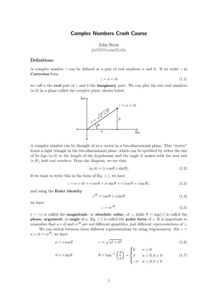 Complex numbers picture