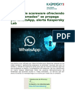 Falsas Video Llamadas Por Whatsapp