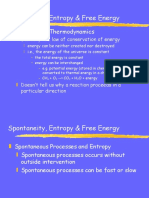 Spontaneity Entropy Free Energy