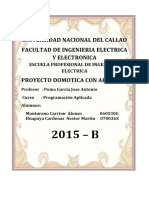 Proyecto Domotica Con Arduino Informe PDF