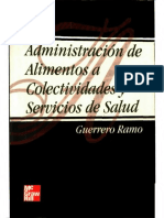 Administracion de Alimentos a Colectividades y Servicios de Salud 2001 Ramo