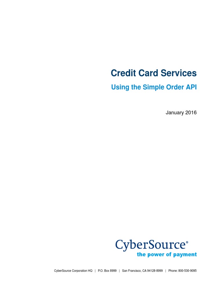 Credit Cards SO API | PDF | Debit Card | Credit Card