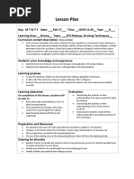 rationale for lesson plan | Lesson Plan | Adjective