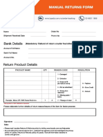 Manual Return Form Lazada