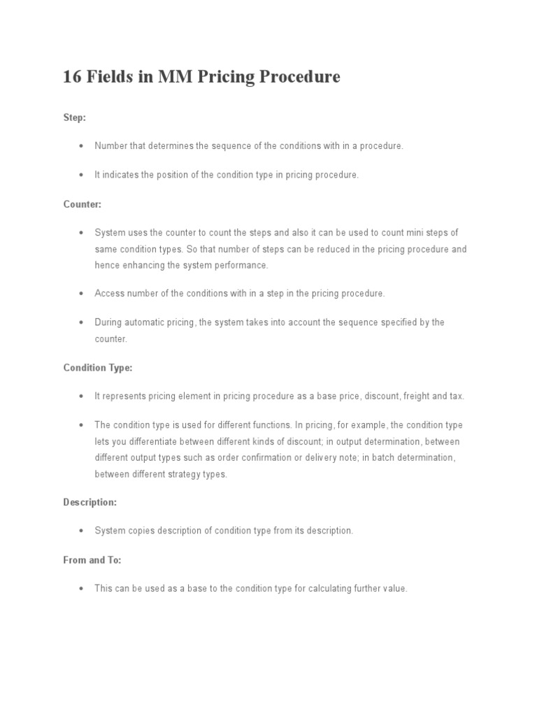 16-fields-in-mm-pricing-procedure-download-free-pdf-subroutine