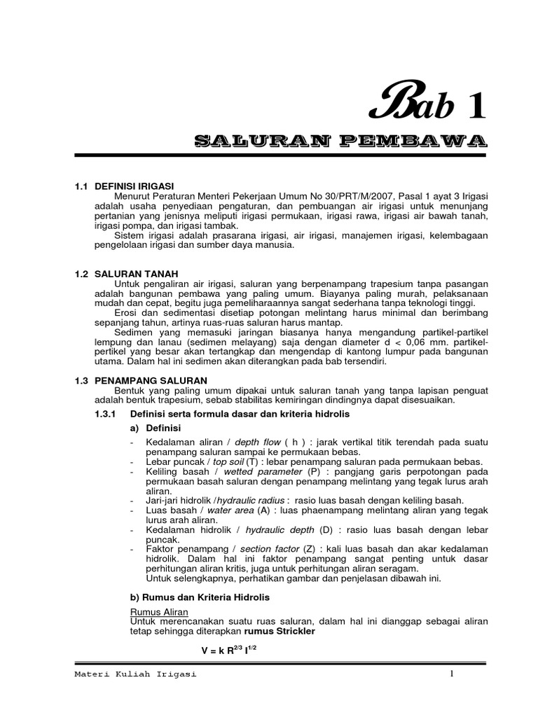 Teknik Irigasi