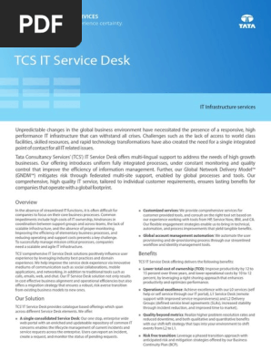 It Service Desk Offerings 0914 1 Pdf Itil Business Process