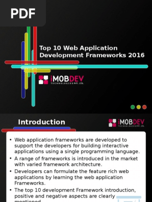 Top 10 Web Application development Frameworks 2016