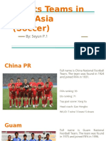 Sports Teams in East Asia Soccer 2