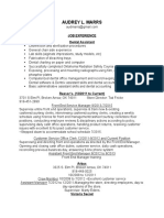 Audrey Marrs Resume Wordcopy1 Online